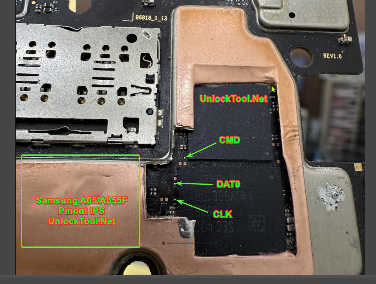 Test point Samsung Galaxy A05s (SM-A055F)