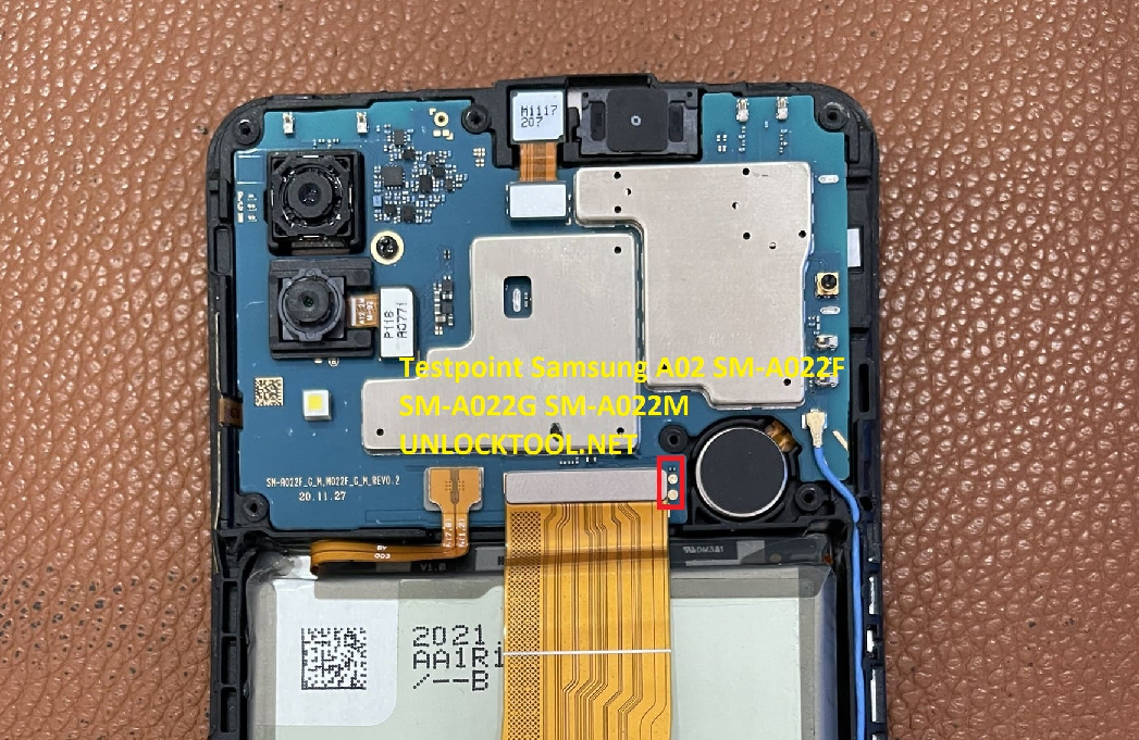 Test point Samsung Galaxy A02 (SM-A022G)