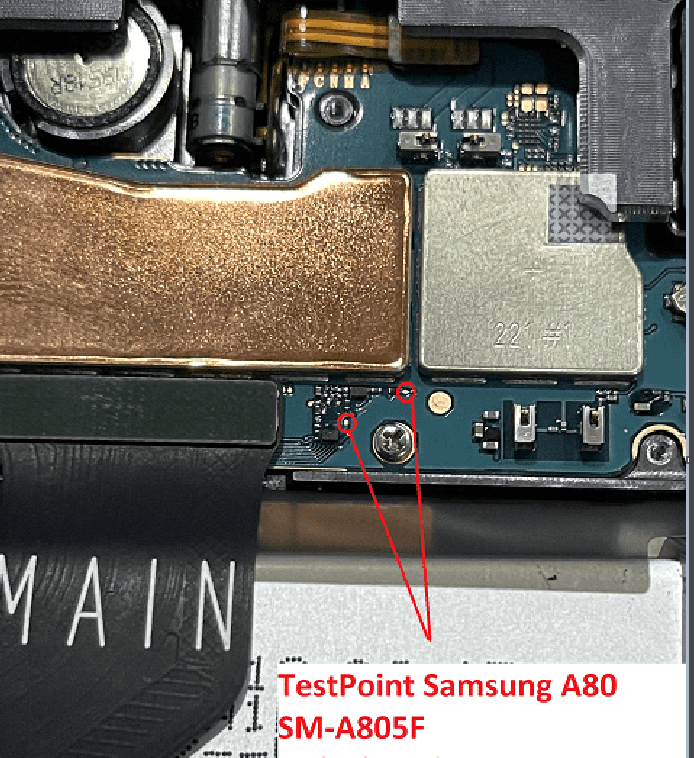 Test point Samsung Galaxy A08 (SM-A085F)