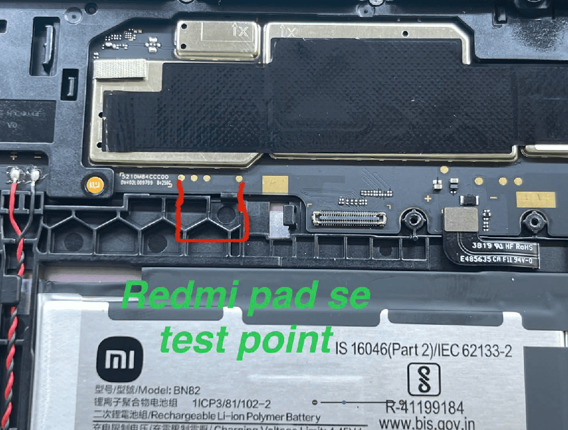 Test point Xiaomi Redmi Pad SE