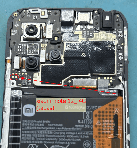 Test point Xiaomi Redmi Note 12